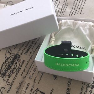Authentic Balenciaga Neon Green Bracelet Band